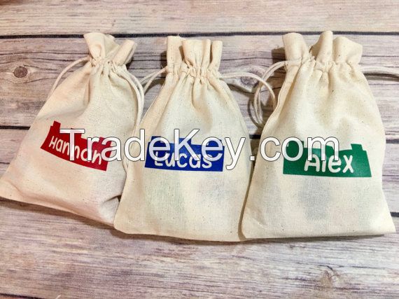 favor bag/ party favor bag/ cotton gift bag/ muslin bag