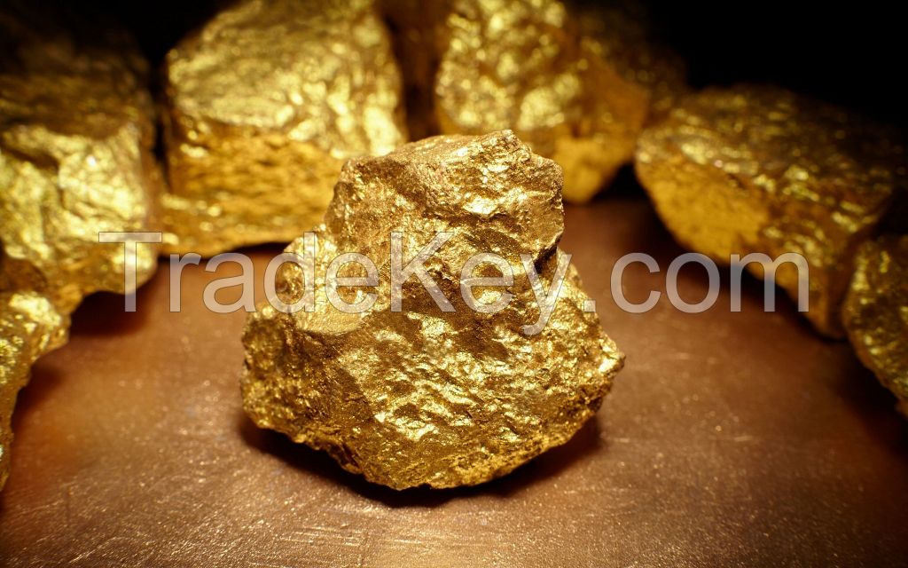 gold nuggets, gold bars, gold dust 99.99%